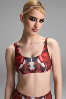 Chimera Top - Abstract Red Print