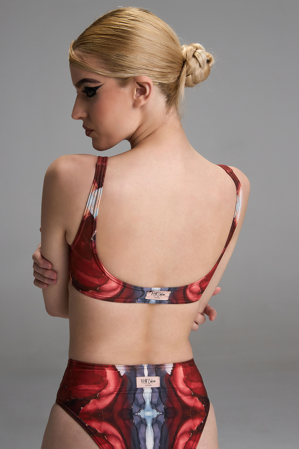 Chimera Top - Abstract Red Print
