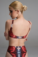 Chimera Top - Abstract Red Print