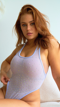 Ebony Bodysuit - Lilac Crystal