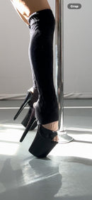 Velcro Leg Warmers - Black