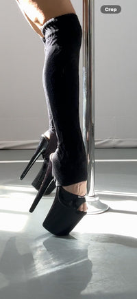 Velcro Leg Warmers - Black