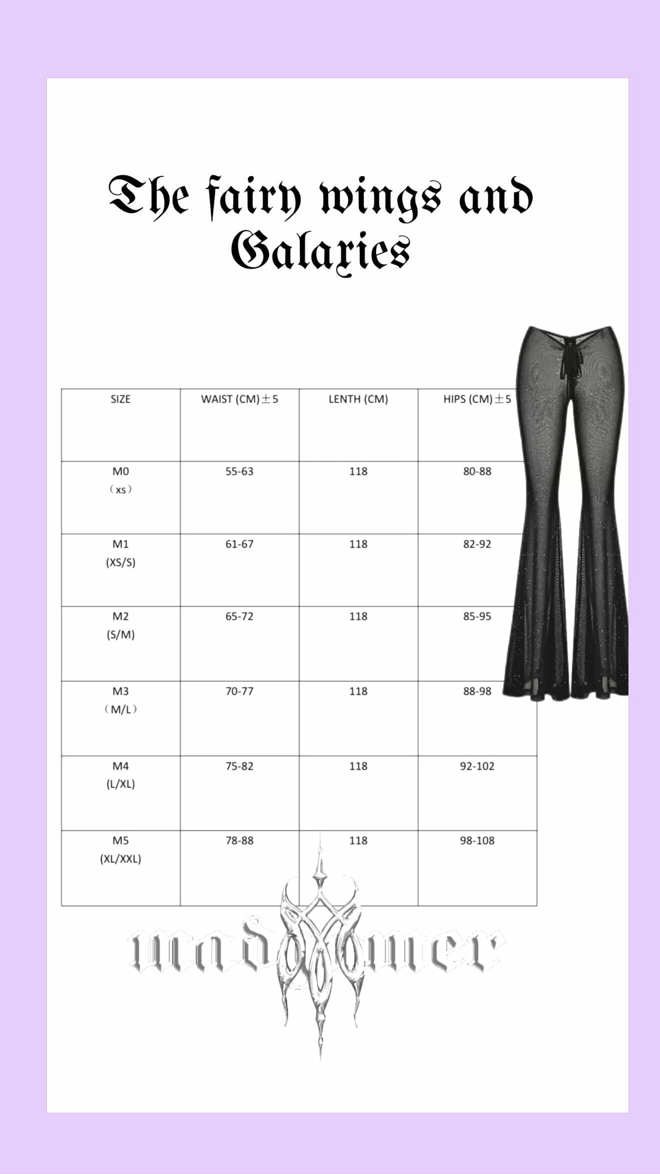 Madgamer Galaxy Fairy Wings Pants - Midnight