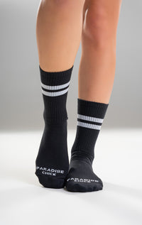 Paradise Chick Crew Socks - Black
