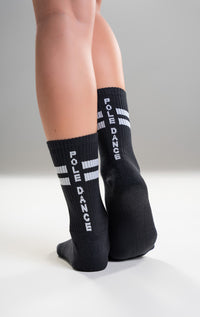 Paradise Chick Crew Socks - Black