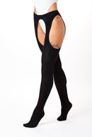 Peekaboo Tights - Black