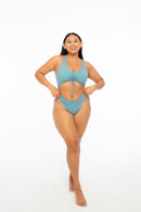 Nona Perkasa Hotline Bodysuit - Stone Blue