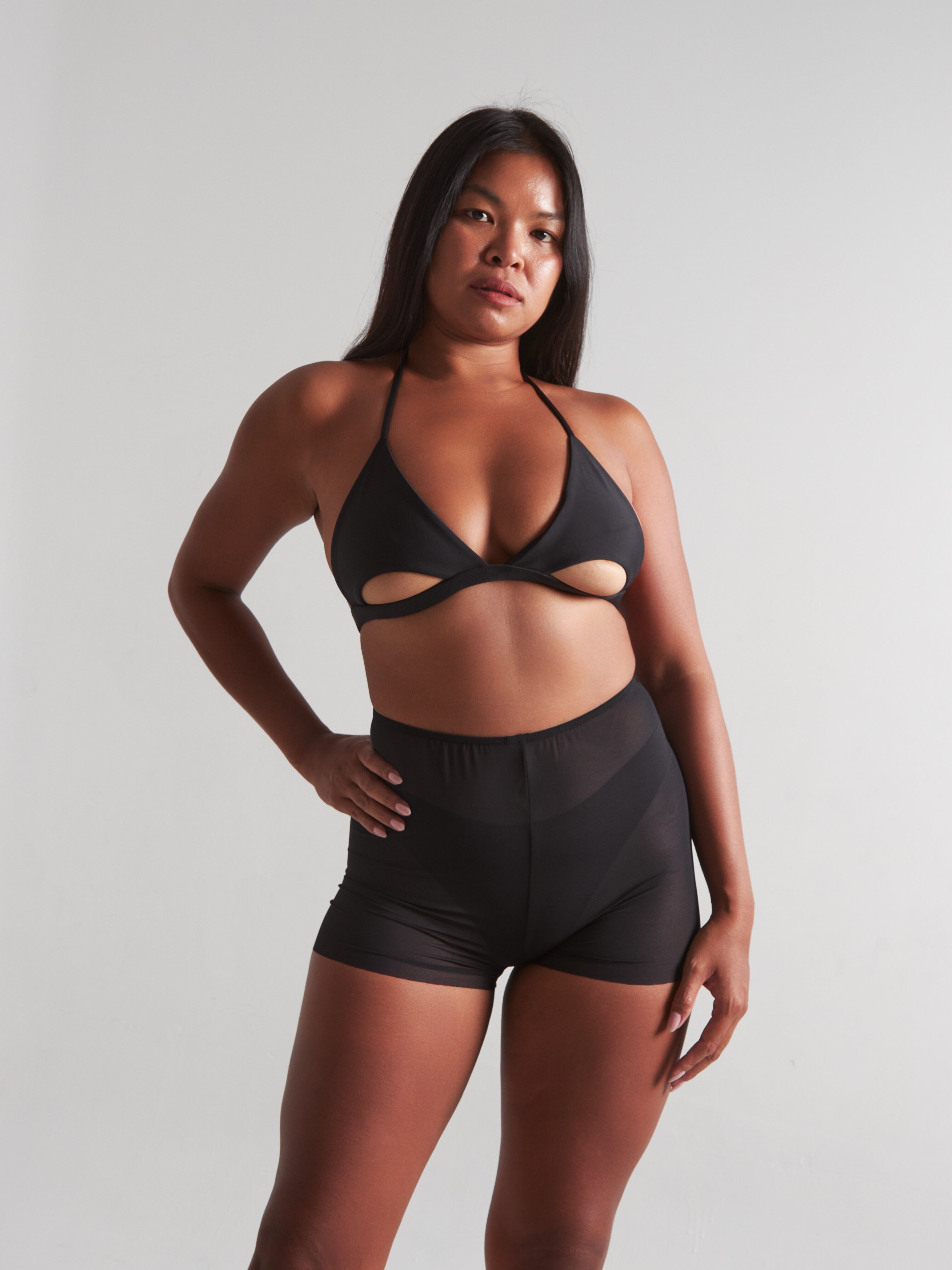 Harna Moire Bottoms – Black