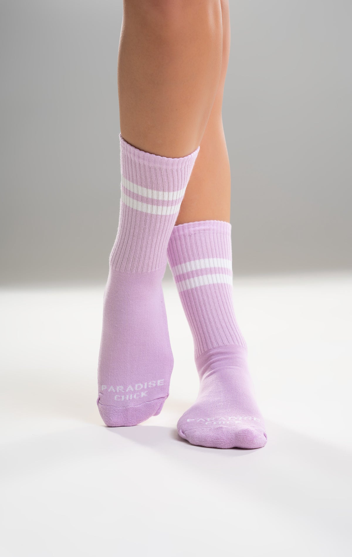 Paradise Chick Crew Socks - Lilac