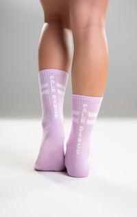Paradise Chick Crew Socks - Lilac