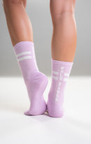 Paradise Chick Crew Socks - Lilac