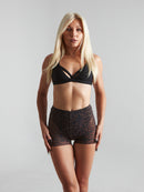 Harna Moire Shorts – Choco Leopard
