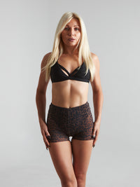 Harna Moire Shorts – Choco Leopard