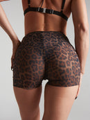 Harna Moire Shorts – Choco Leopard