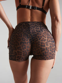 Harna Moire Shorts – Choco Leopard