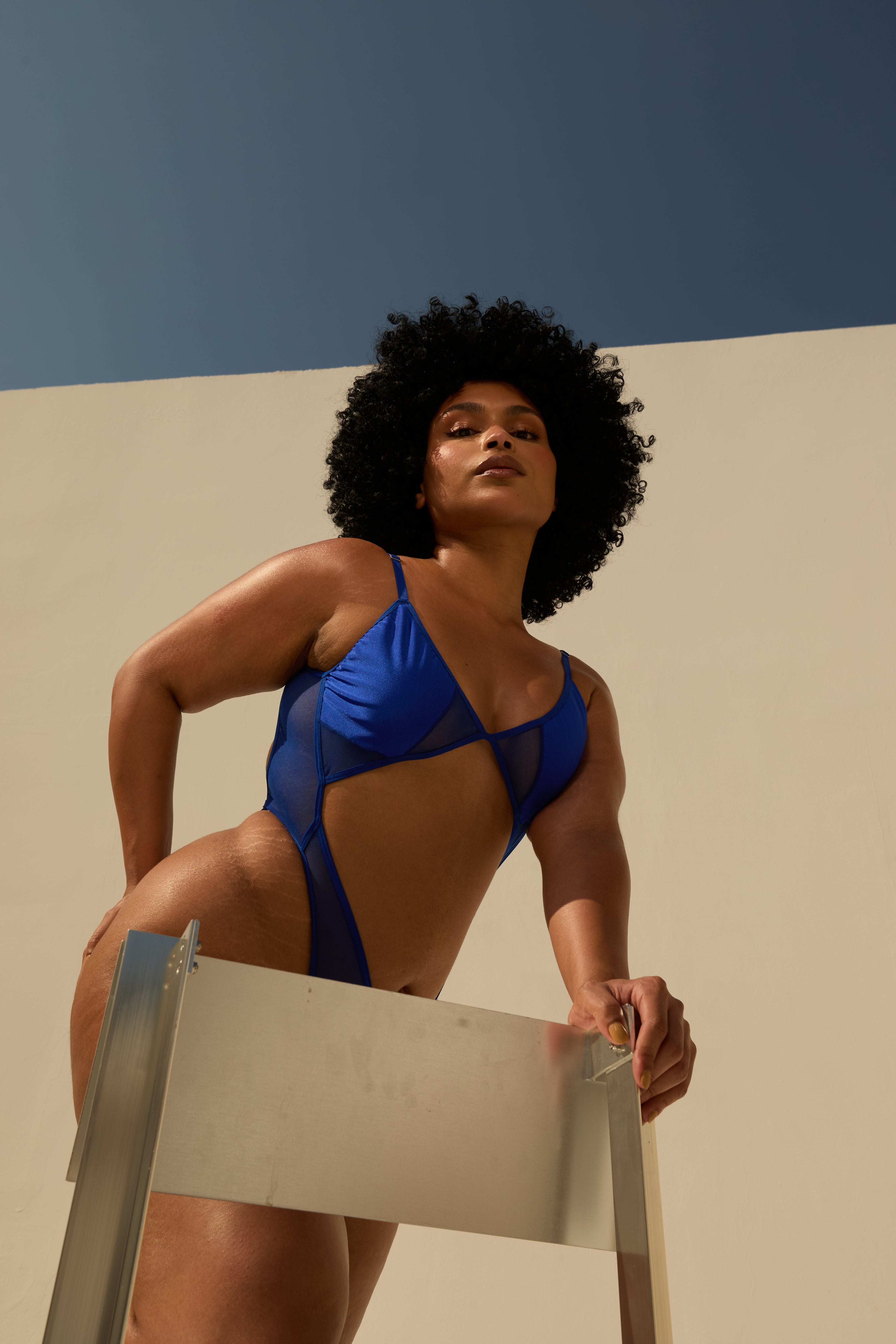 Rolling Scorpio Bodysuit - Blue