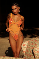 Rolling Spider Sequin Bodysuit – Sunset