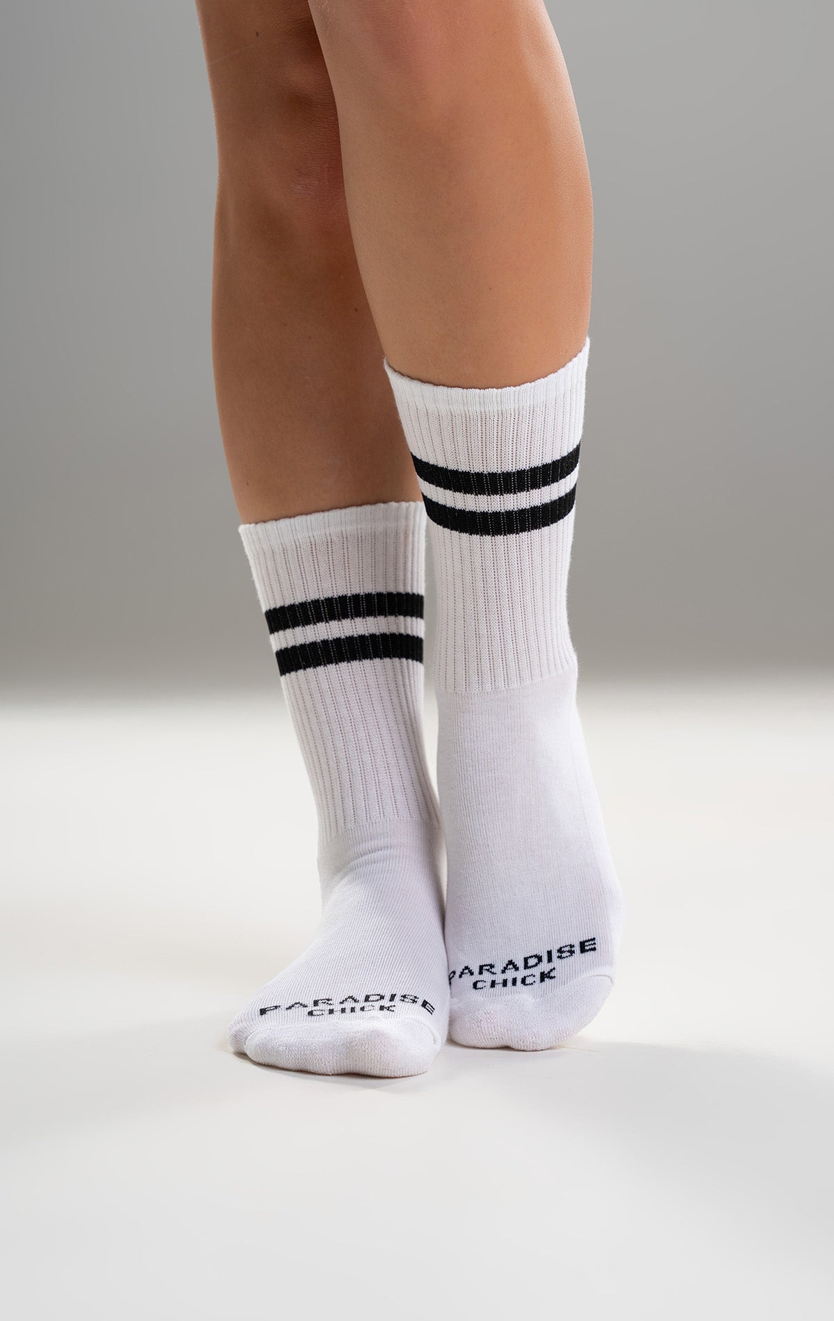 Paradise Chick Crew Socks - White