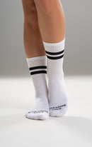 Paradise Chick Crew Socks - White
