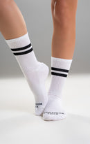 Paradise Chick Crew Socks - White