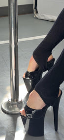 Velcro Leg Warmers - Black