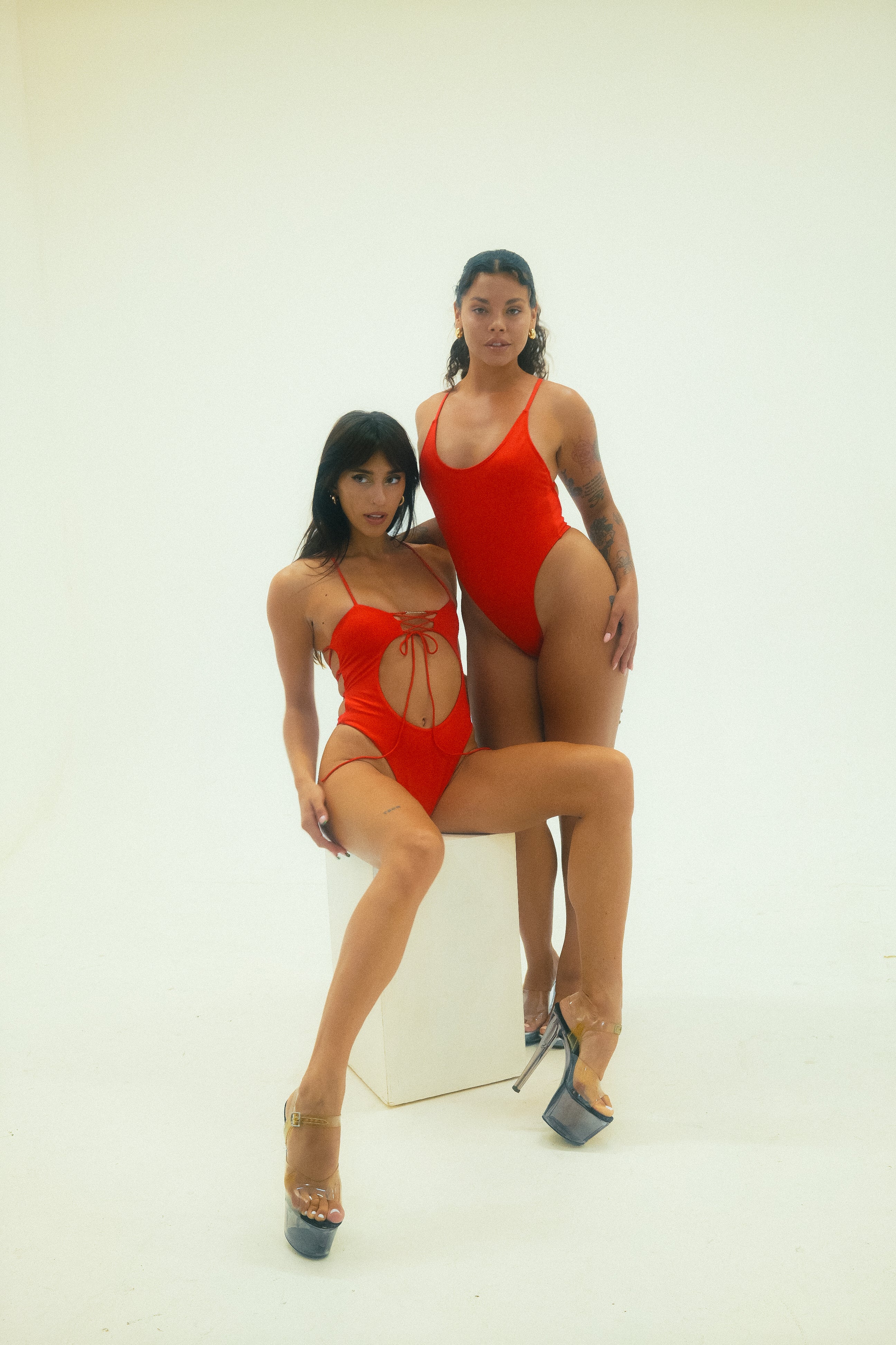 Baddie Strings Sugar Bodysuit – Red